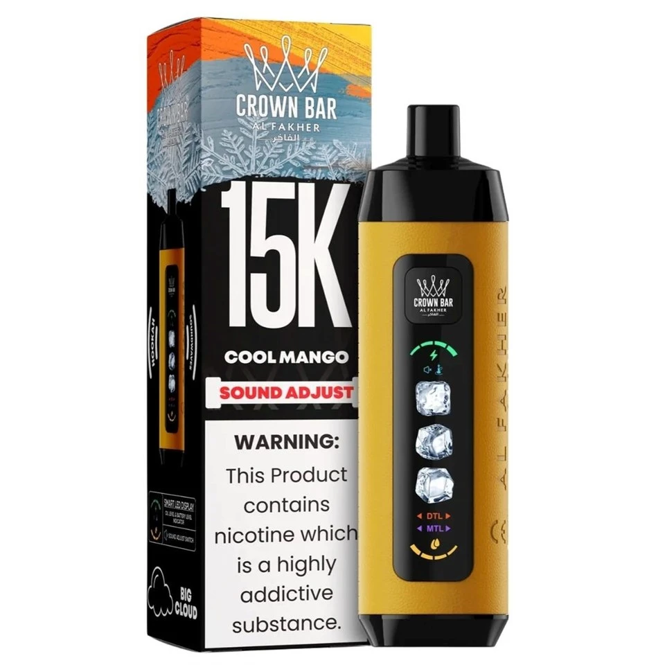 Al Fakher Crown Bar Ice Adjust 15000Puffs suppliers