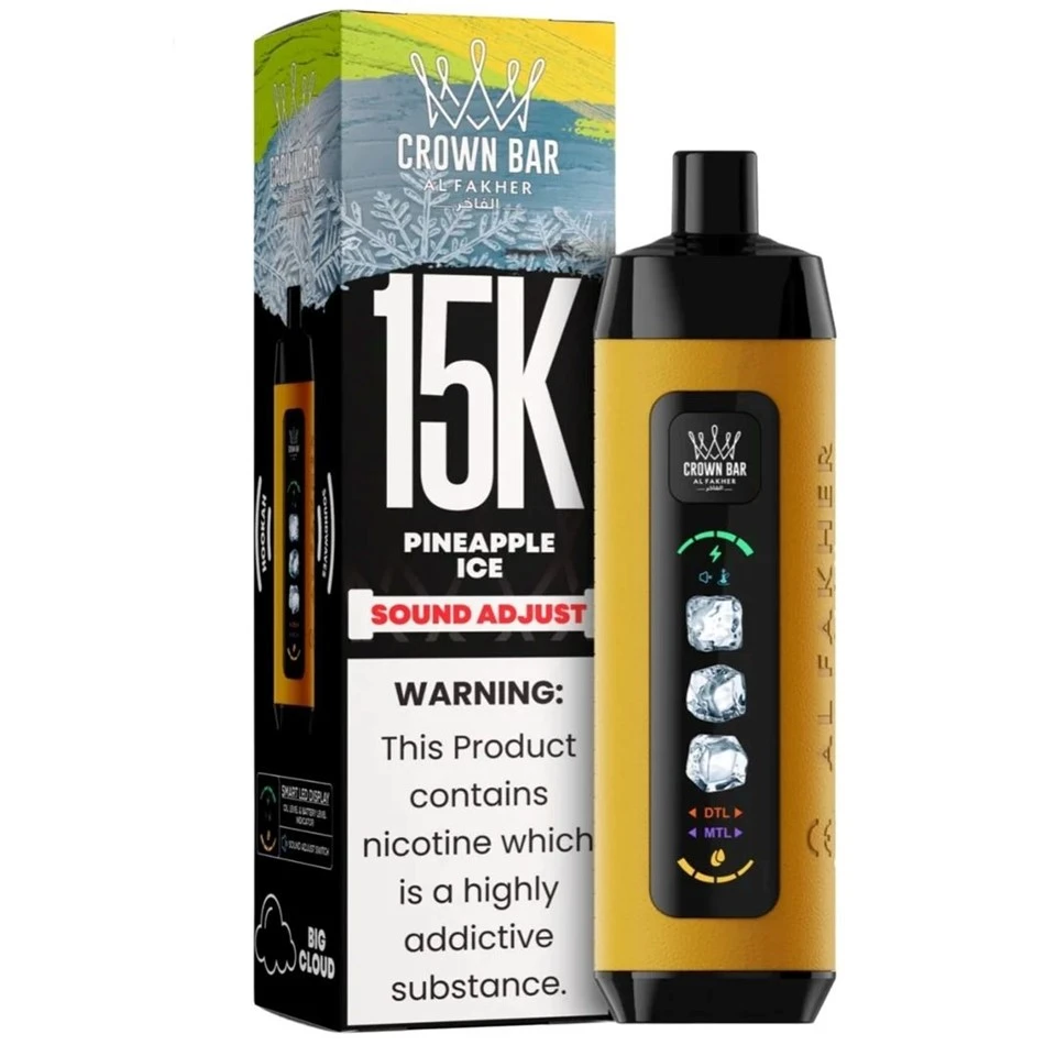 Al Fakher Crown Bar Ice Adjust 15000Puffs best