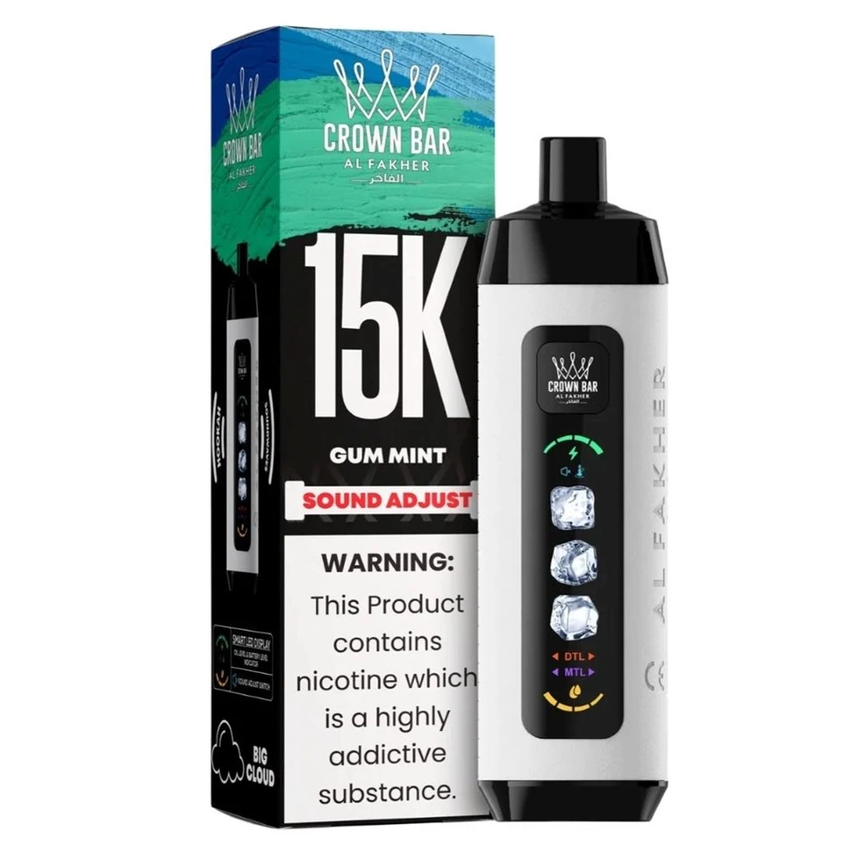 Al Fakher Crown Bar Ice Adjust 15000Puffs high quality